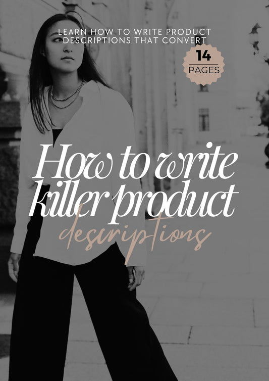 How to write killer product descriptions