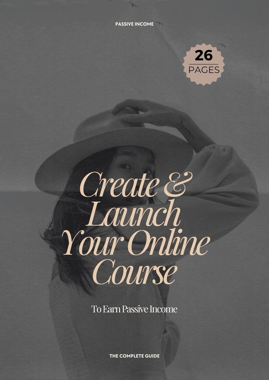 Create & Launch Your Online Course